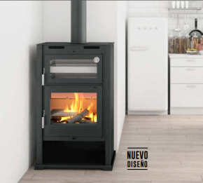 Estufa de lea con horno Serie Artico M-107 T **  Pdanos su cupn descuento !!